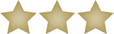 three gold stars sponsor section icon